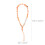 2Pcs Versatile Orange Mobile Phone Chain Lanyard Key Holder Decor 10