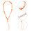 2Pcs Versatile Orange Mobile Phone Chain Lanyard Key Holder Decor 11