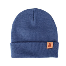 Bonnet pour bébé garçon et fille, chaud et tricoté, bleu