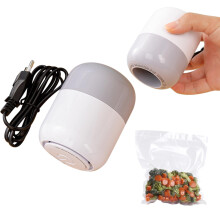 Portable Rechargeable Vacuum Pump for Clothes Compression, Compatible with Various Vacuum Bags