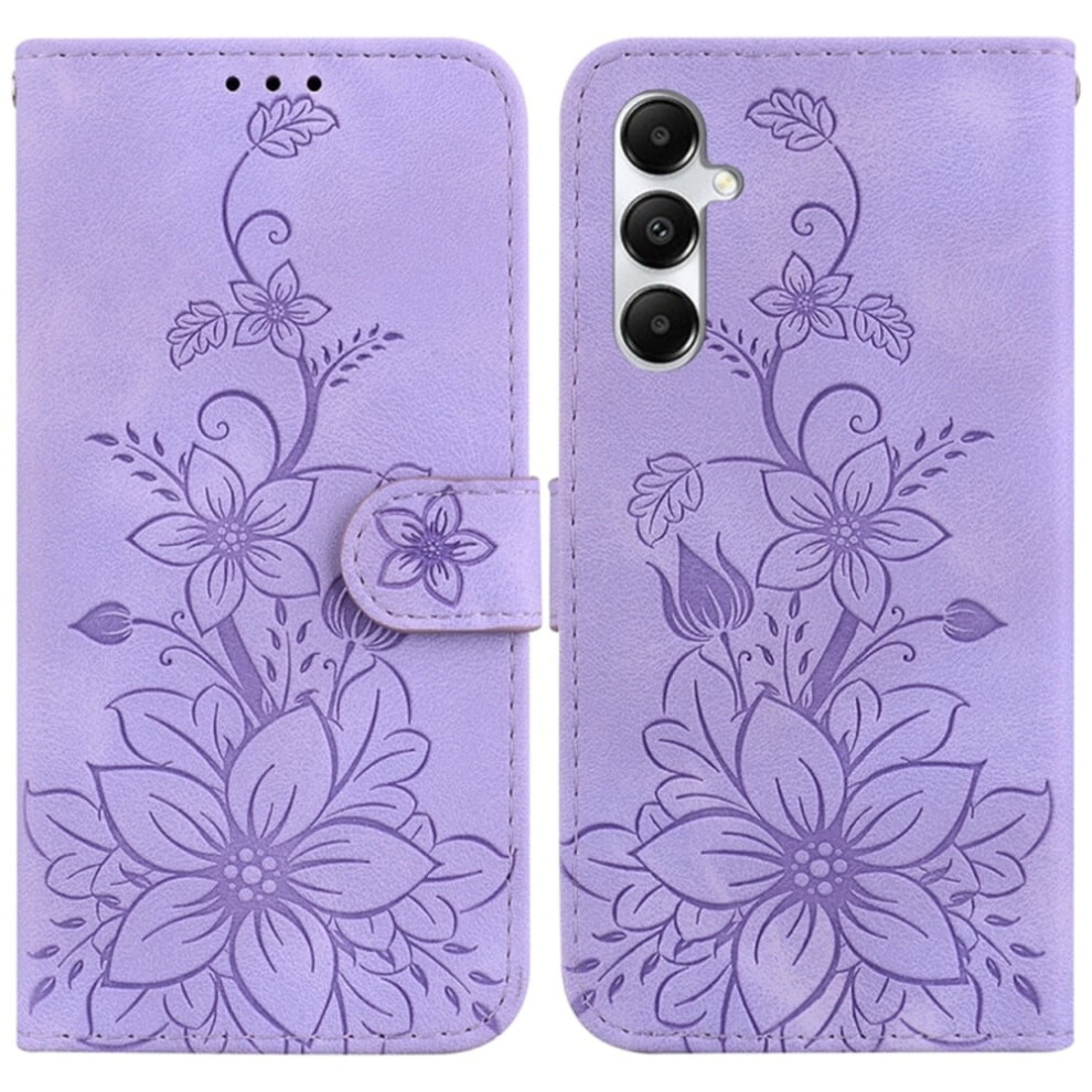 Pu Leather Flip Wallet Case With Magnetic Closure & Card Slots For Samsung Galaxy A05s 6.7", Compatible With Galaxy A05s Purple 9193271853404