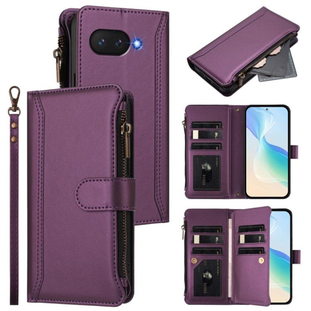 Pu Leather Magnetic Flip Wallet Case For Google Pixel 9A 9152228960206