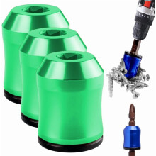 Anel magnético para cabeça de chave de fenda, compatível com chaves de fenda hexagonais e bits elétricos, conjunto com 3 peças.