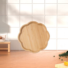 Plateau de service en bambou massif, disponible en plusieurs formes, avec un arôme naturel, durable et sans échardes, idéal pour les fruits, les