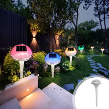 Refletor solar LED para exterior, moderno e sem fio, ideal para paisagismo em quintais e jardins, à prova d'água IP65, fácil de instalar, 36 cm