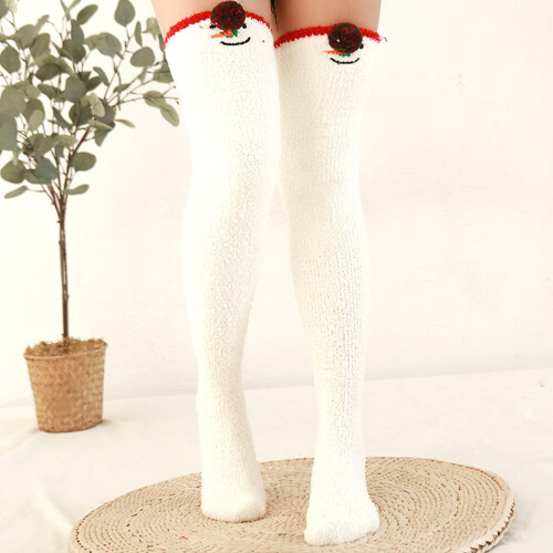 Κάλτσες συμπίεσης για γυναίκες - Y2K Cozy Knit Crew Socks, απαλές ζεστές γλυκές ρετρό 1