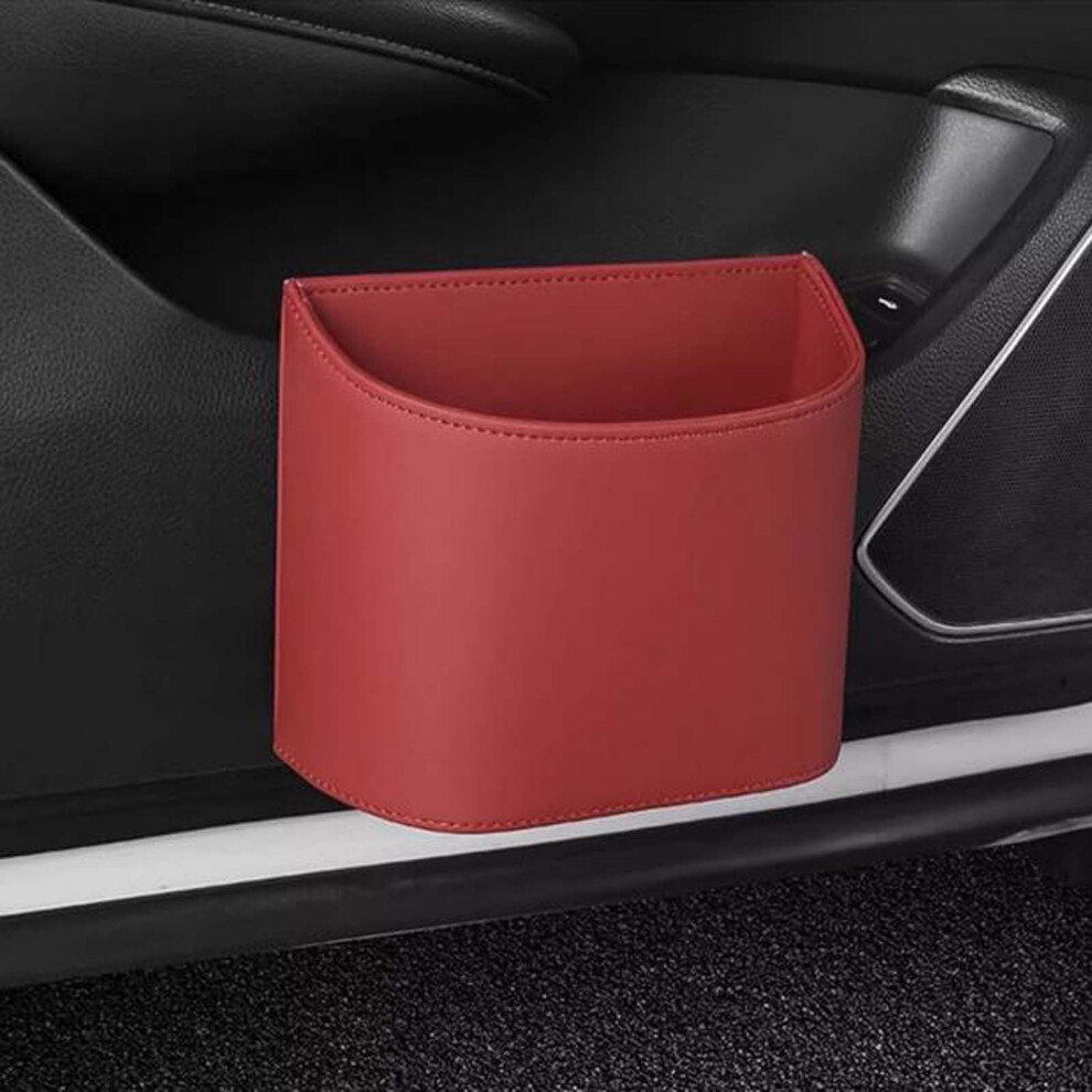 Car Trash Can Leather Waterproof Foldable 1 Pack 9165521171439