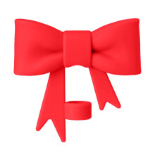 Red Decorative Straw Caps with Bow for 10mm Straws, Set of 10 Silicone Covers – Firm Attachment, Spill-Resistant, Flexible & Portable