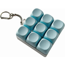 Keyboard Fidget Toy with Keychain Funny Fidget Keyring Stress Relief Toy for Adults Finger Exercise Decompression