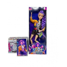 (Purple) 3X Kpop Demon Hunters Doll Toys - Rumi, Mira, Zoey Action Figures Beautiful Birthday Gift Collectible Dolls