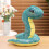 Serpent en peluche orné de sequins, cadeau décoratif 1