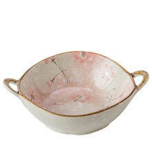 Bol à soupe à deux anses de 650 ml (22 oz) pour la maison, nouveau bol à nouilles rétro, grand bol à ramen en céramique