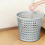 Perforated Plastic Trash Can for Bathroom, Bedroom, Office, Kitchen – Small Space Waste Bin 4