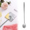 Dinnerware Sets,6PCS Spoon Long Handle Texture Stainless Mixing Coffee Spoon For Home 1