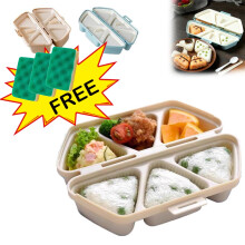 Moules à onigiri triangulaires, 6 pièces, compatibles lave-vaisselle