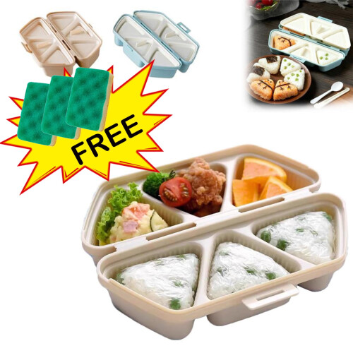 Σετ καλουπιών Triangle Onigiri 6 τεμαχίων, κατάλληλα για πλυντήριο πιάτων