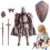 Knight Medieval Action Figures, Multi-Movable Robot Mannequin T13 Dummy (Assembly Required) 1