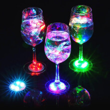 LED Coaster, Light Up Coaster LED Car Coasters Waterproof Acrylic Beer Cocktail Coasters for Parties Weddings Bar Christmas Home Pub