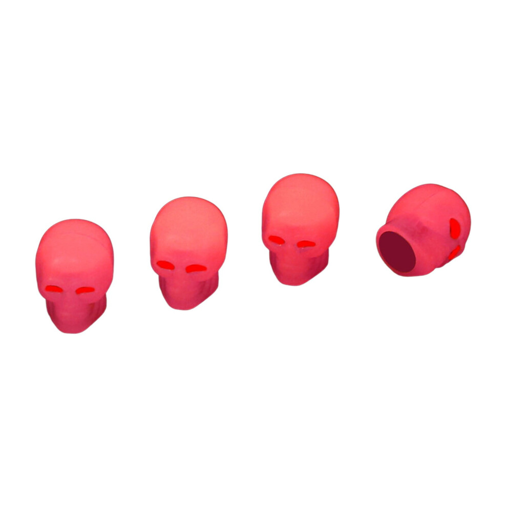 Tire Valve Caps Glow-In-The- Rubber Set Of 4 Dark 9130661430159