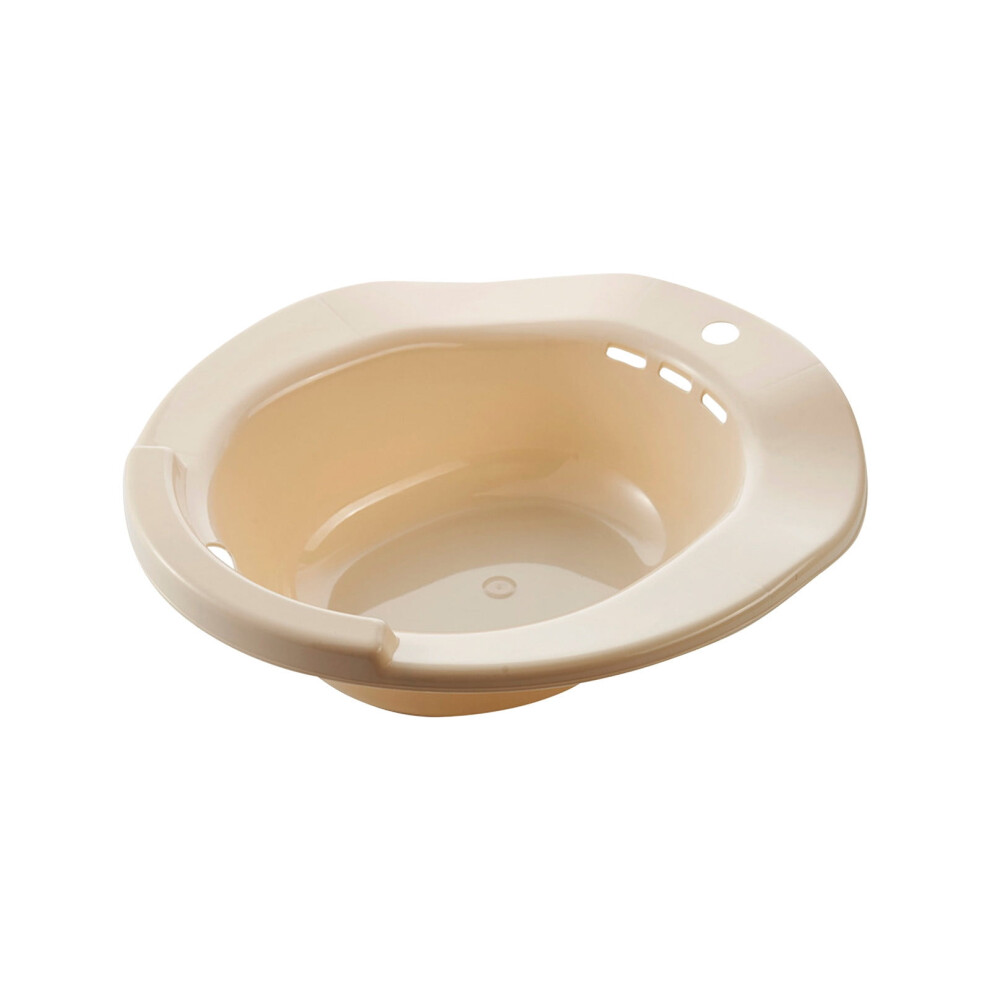 Yellow Portable Sitting Bath Tub With High Temperature Resistance For Elderly And Disabled Avoid Overflow Lightweight Design