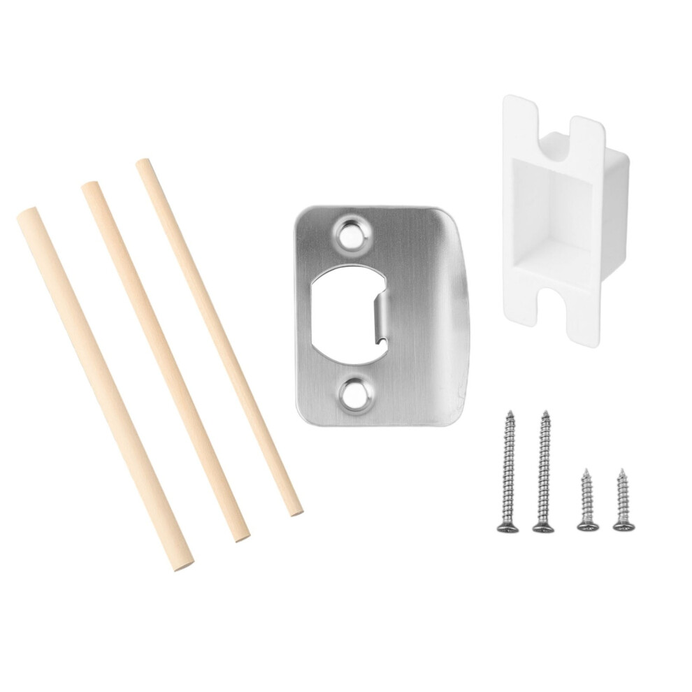 1Set Door Strike Plate Repair Kit Standard Door Latch Restorer Strike Plate For Added Security Measures Hardware 9418476716096