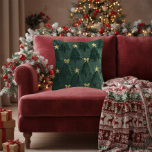Christmas Tree Throw Pillow Cozy Soft 18x18 inch