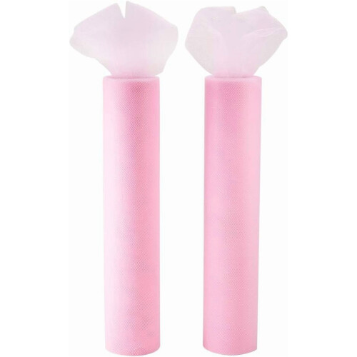 Rouleau de tulle rose 30 cm  25 yards