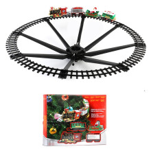 Christmas train set with lights sound smoke for LEGO DUPLO