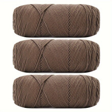 3 Pack 100g Knitting Wool Ball With Soft 8-strand Milk Cotton Crocheted Ball of Yarn Used For DIY Hat Scarves Hand Weaving
