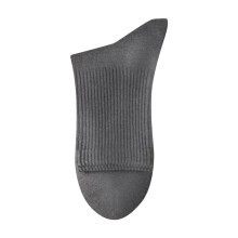 Dames winter gebreide sokken tot halverwege de kuit donkergrijs, one size