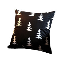 Weihnachtskissen mit Ornamenten, Pfirsichhaut-Samt, 45 x 45 cm