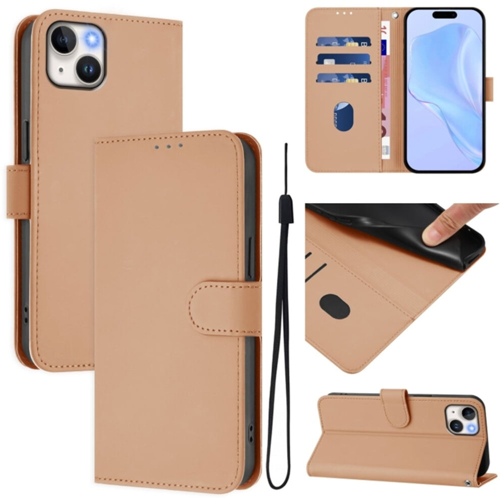Pu Leather Wallet Case For Iphone 15 Plus Magnetic Flip 9130661431903