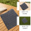 Grey Chair Cloth Replacement Durable Fabric for Patio Beach Lounge 3
