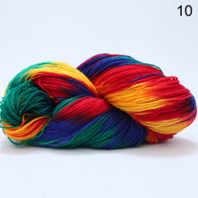 ATJIA Dyed Acrylic Wool Yarn Four Strand DIY Woven Knitting Sweater Sock Scarf Colorful Crochet Yarn Sewing