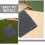 Grey Chair Cloth Replacement Durable Fabric for Patio Beach Lounge 5