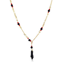Azabache Figa Charm Halskæde Armbånd Rustfrit Stål 18K