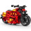 Legering Pull-Back Motorcykel Nøglering Legetøj – 4 Farver 1
