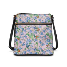 Bellflower Butterfly Umhängetasche aus PU-Leder für Damen – Lässige Schultertasche, ideal für Reisen und Shopping, mit