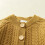 Children's Knit Cardigan Button Front Brown 80 8
