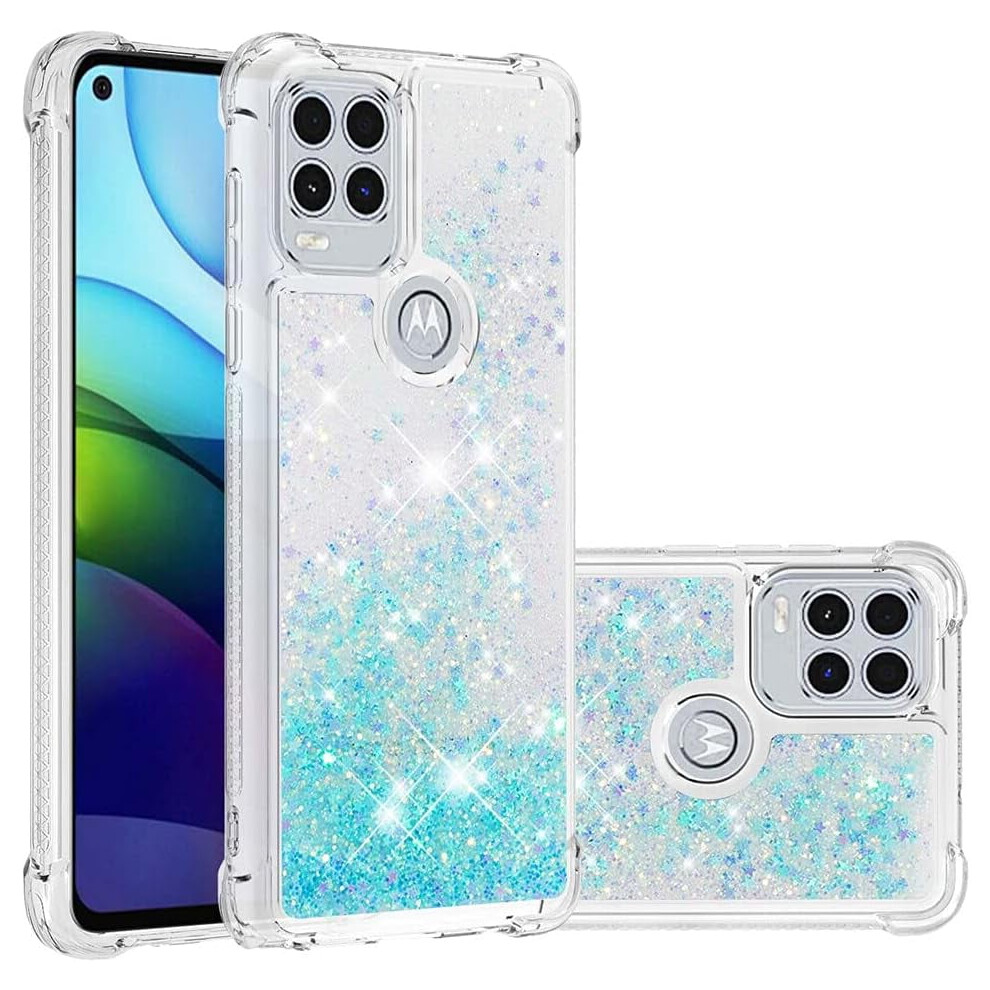 Compatible With Motorola Moto G Stylus 5G Â Glitter Liquid Clear Shockproof Tpu Case, Quicksand Effect, Star Blue 9165521660827