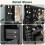 Black Vanity Table with LED Lights Mirror Dresser 8