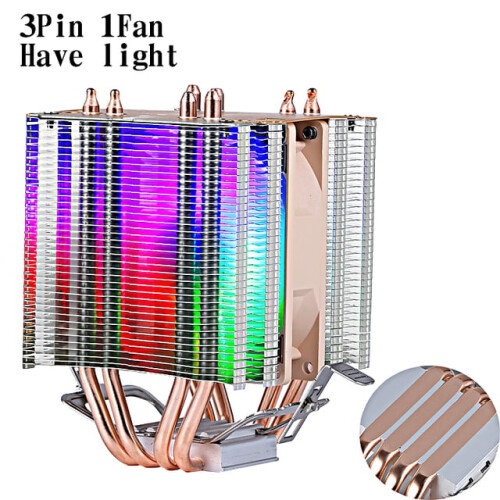 Dissipatore di calore per CPU PC con 4 heatpipe per socket LGA e AMD.