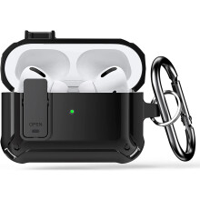 Custodia antiurto per AirPods Pro con chiusura di sicurezza, compatibile con AirPods Pro di seconda/prima generazione (2023/2022/2019)