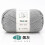 Χειροποίητο Πλεκτό Νήμα #2Smoky Gray, 1Pc=100G Χειροποίητο Βαμβακερό Νήμα Μαλακό Νήμα 1