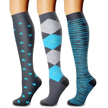 asdoklhq Hardloopsokken Dames Dames Fietssokken 3 Paar De Ondersteuning voor Hardlopen en Fietsen Outdoor Warme Sokken Zwart L/XL