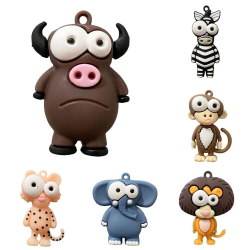 Μαγνήτης σιλικόνης Cute3D Pig για ψυγείο, λευκό/μαυροπίνακα – Δώρο διακόσμησης