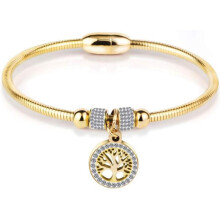 Rostfritt stål Tree of Life Charm Armband