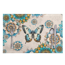 Ensemble de 8 sets de table Boho Mandala 11,8" x 17,7"