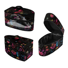 Colorful Butterfly and Flower Patterns Steam Iron Storage Holder 11.8x6.69x5.5 In Polyester, Case Only