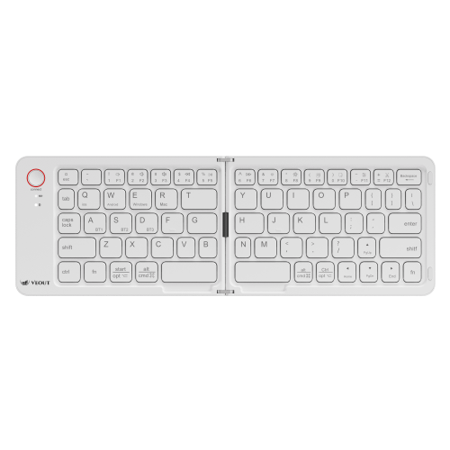 E4Wireless VEOUT Πτυσσόμενο πληκτρολόγιο Μαύρο Λευκό Ροζ Μωβ Τέσσερα χρώματα